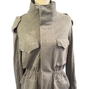 NWT Norma Kamali Turtleneck Cargo Jacket